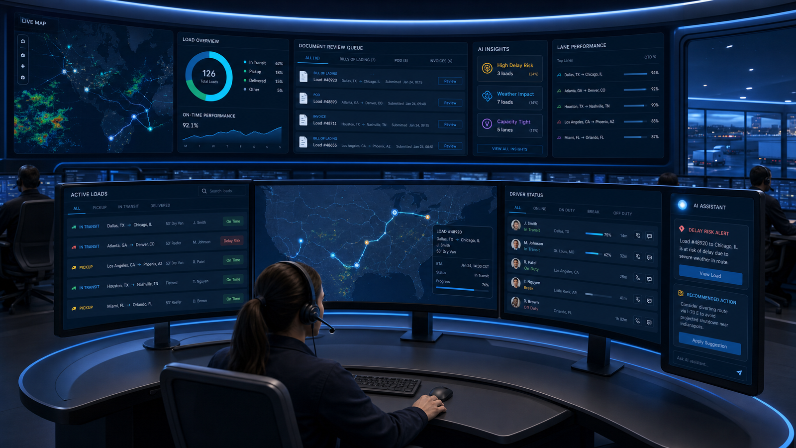 Dispatch portal concept visual
