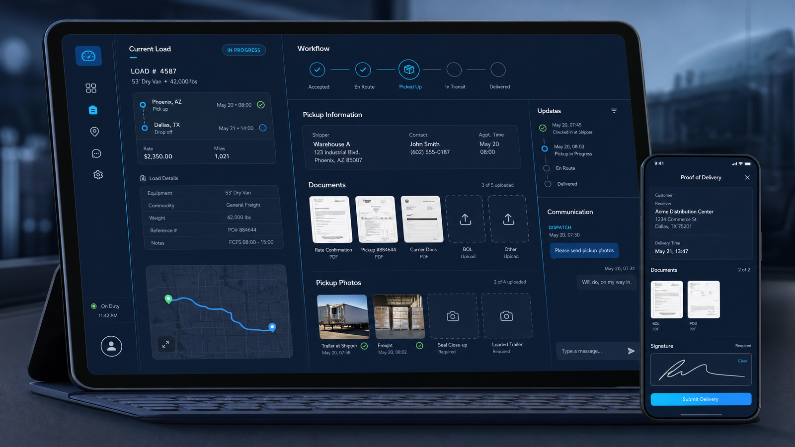 Driver portal concept visual
